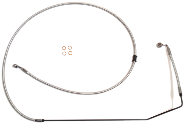 Braided Front Brake Line Chrome, Sterling Chromite® Ii Oversize [+152 mm (6'')], 1, nordicamoto.ro