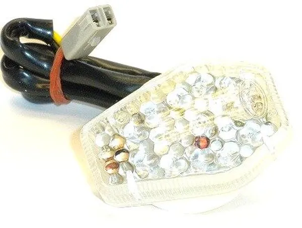 LED-es jelzőfények karosszériaburkolatokhoz, borostyánszínű, 1, nordicamoto.ro