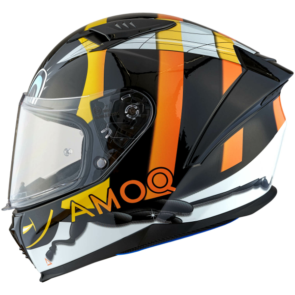 AMOQ FI100 Bee sisak, fényes fekete, JNR, YM, 1, nordicamoto.ro