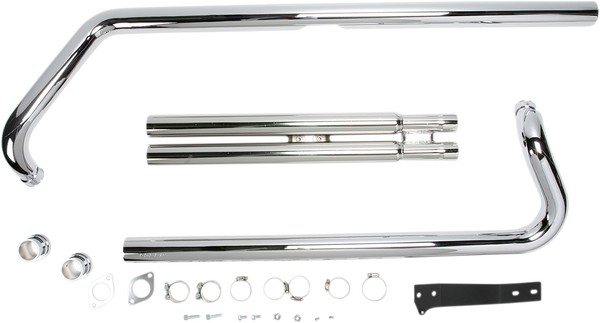 Speedster Long Exhaust System Chrome, 1, nordicamoto.ro