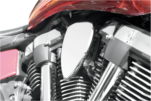 Mini Teardrop Engine Cover Chrome, 1, nordicamoto.ro