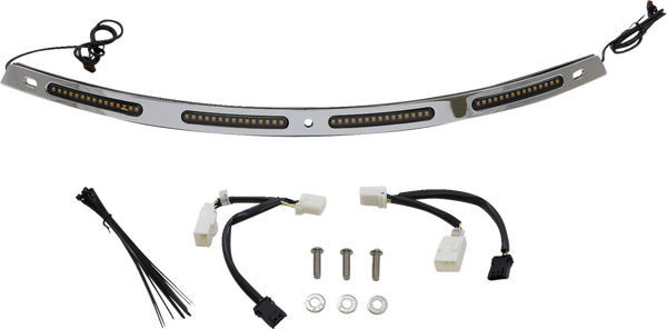 Genesis® 4 Dynamic Led Batwing Windshield Trim Chrome, 1, nordicamoto.ro