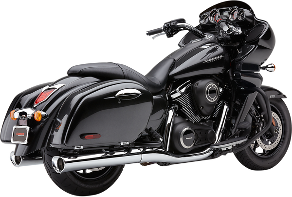Tri-flo Slip-on Mufflers Chrome, 1, nordicamoto.ro