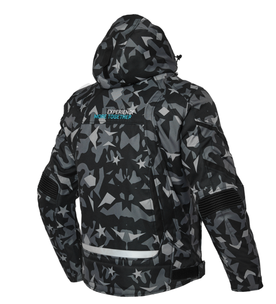 CFMOTO CAMO textil motoros kabát – szürke / fekete, 4, nordicamoto.ro
