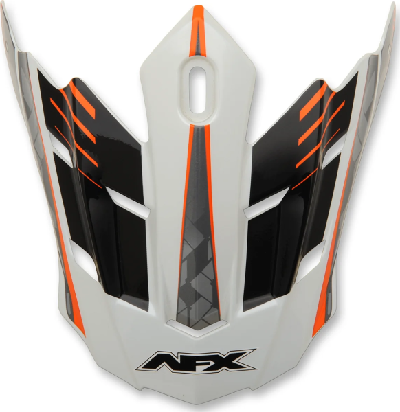 Fx-17 Factor Visor Peak Pearl White/safety Orange Orange, White ONE SIZE, 1, nordicamoto.ro