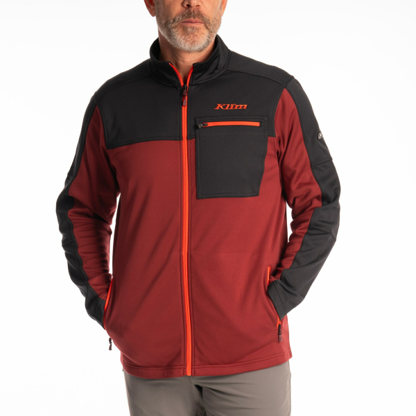 Geaca Snowmobil Klim Glacier Mid Layer Cabernet - Black, 36, nordicamoto.ro