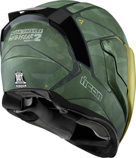 Casca Icon Airflite™ Battlescar 2 Green XL, 10, nordicamoto.ro