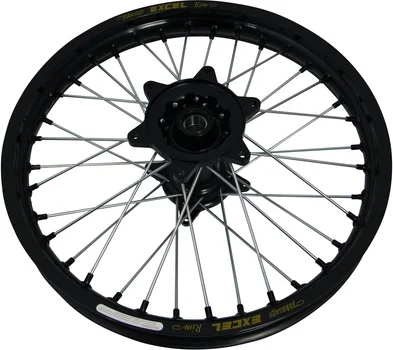 Elite Mx-en Wheel, Silver Spokes Black, Silver, 1, nordicamoto.ro