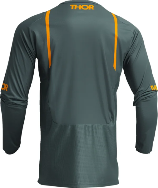 Tricou Thor Pulse Mono Gray/Yellow L, 2, nordicamoto.ro
