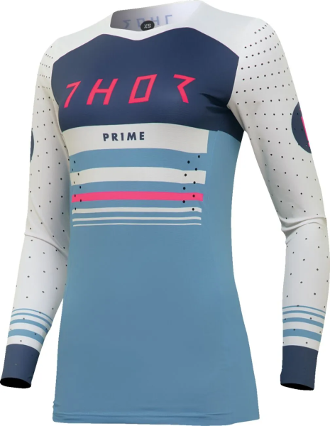 Thor Prime Blaze kék/fehér női póló, M-es méret, 1, nordicamoto.ro