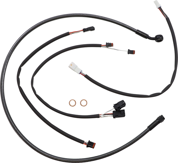 Black Pearl Designer Handlebar Installation Kit Black, 3, nordicamoto.ro