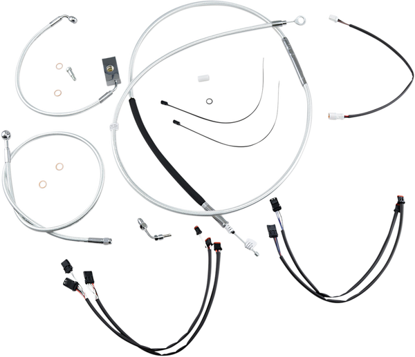 Sterling Chromite Ii® Designer Handlebar Installation Kit Silver, 2, nordicamoto.ro