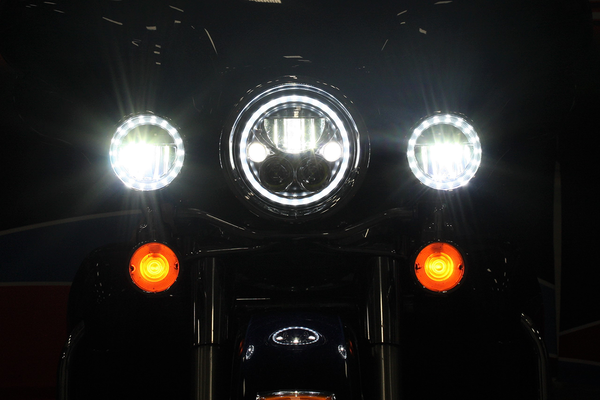 4½(r) Led Passing Lamps Black Chrome, 5, nordicamoto.ro