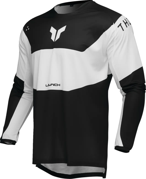 Enduro Thor Launchmode Storm fekete/fehér póló, L-es méret, 1, nordicamoto.ro