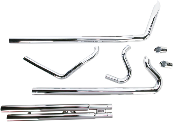 Speedster Slashdown Xtra Long Exhaust System Chrome, 2, nordicamoto.ro