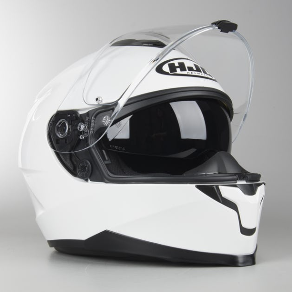 Casca HJC C70 Solid Alb Alb S, 12, nordicamoto.ro