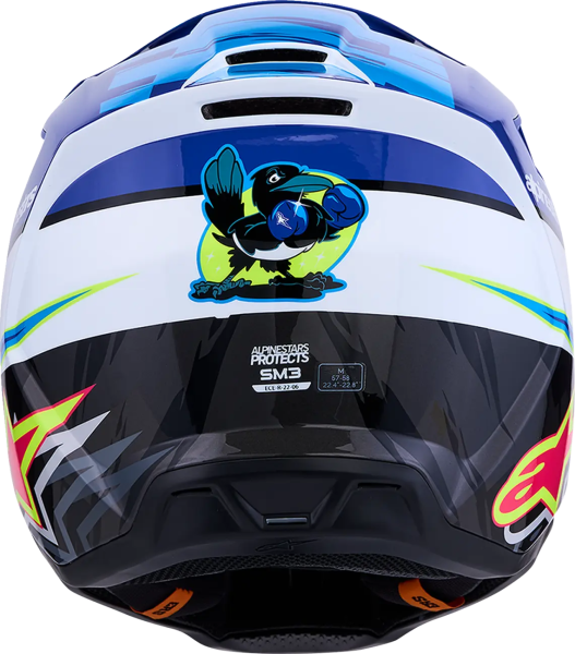 Alpinestars SM3 Falcon sisak, kék/fekete/rózsaszín, XL, 4, nordicamoto.ro
