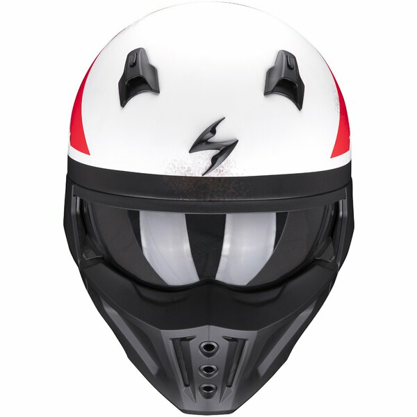 Casca moto Scorpion Covert-X T-RUST M Alb mat/Rosu, 3, nordicamoto.ro