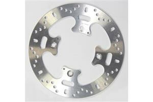 Round Fixed Brake Rotor Silver, Stainless Steel, 1, nordicamoto.ro