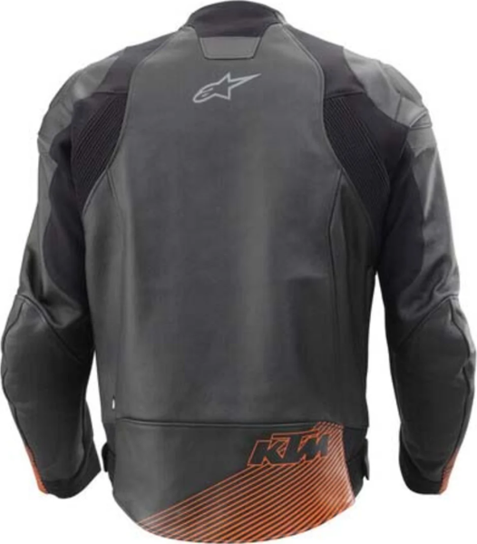 KTM Tension V2 bőrdzseki – narancssárga/fekete – 52-es méret, 2, nordicamoto.ro