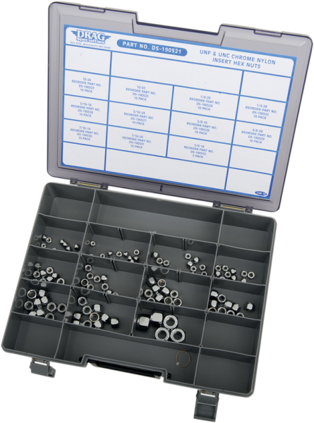Insert Nut Assortment Silver, 1, nordicamoto.ro