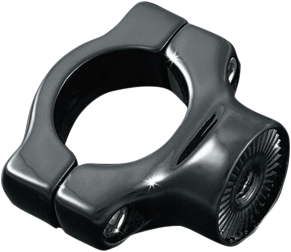 Side-mount License Plate Mount Clamp Gloss Black, 1, nordicamoto.ro