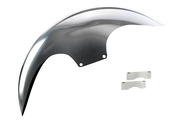Cafe Front Fender For 21(r) Wheel Silver, 1, nordicamoto.ro