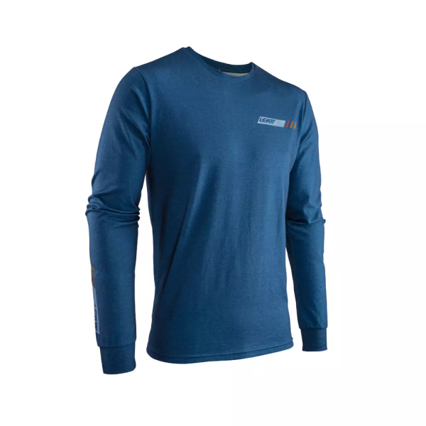 Tricou casual Leatt New Core Denim Blue, 1, nordicamoto.ro