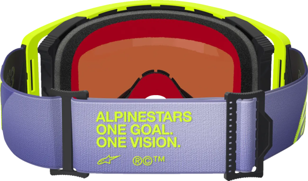 Alpinestars Supertech Vision Corp szemüveg, lila/sárga, EGY MÉRET, 2, nordicamoto.ro