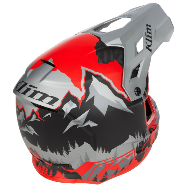 Klim F3 Carbon ECE Unruly fekete–fehér motoros sisak, 84, nordicamoto.ro