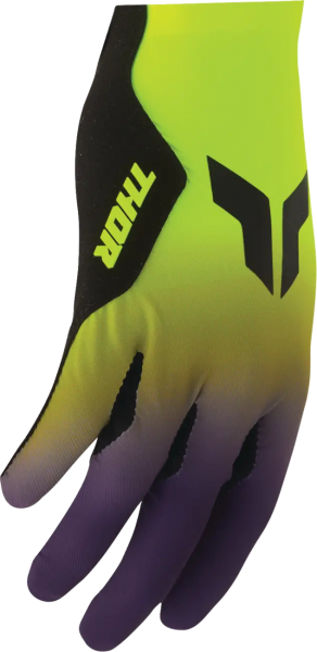 Thor Sportmode Iconic kesztyű, sárga/lila, L-es méret, 3, nordicamoto.ro