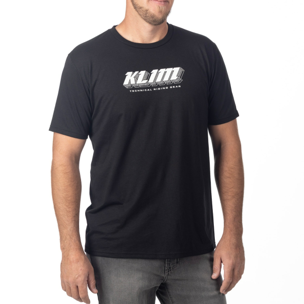 Tricou Klim Vision Tri-blend Black - White, 6, nordicamoto.ro