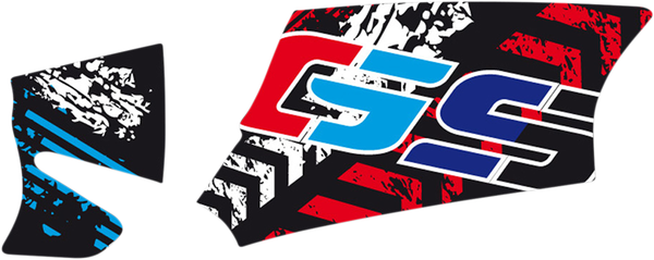 Swing Arm Decals Black, Blue, Red, White, 1, nordicamoto.ro