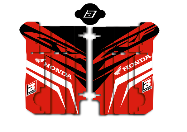 Rad Louver Decals Black, Red, White, 1, nordicamoto.ro