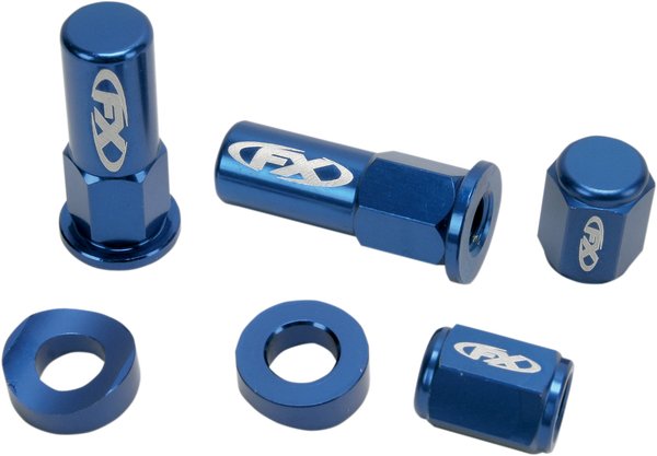 Valve Cap/rim Lock Kits Blue, Anodized, 1, nordicamoto.ro