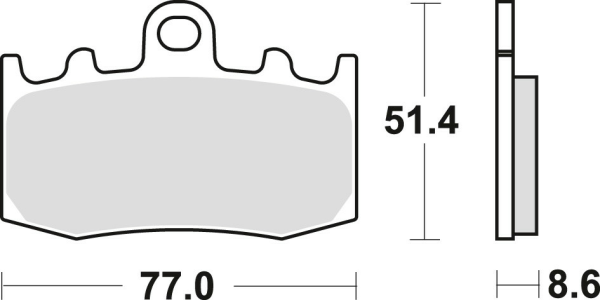 TRW Organic első fékbetétek a következő modellekhez: BMW R 1100 S (2001–2005) / R 1150 GS / ADV / R / RT (2001–2006) / K 1200 GT / RS (2001–2008) / K 1200 S (2005–2009) / R 1200 GS / ADV (2004–2013), 1, nordicamoto.ro