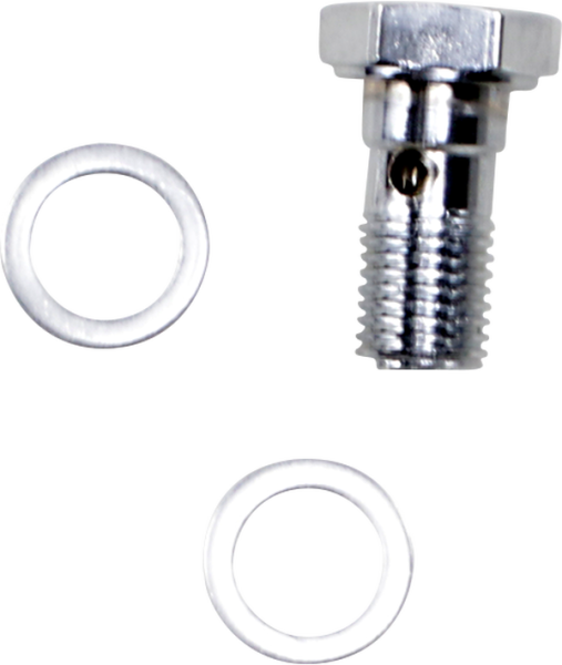Universal Chrome Steel Banjo Bolt Silver, Chrome, 2, nordicamoto.ro