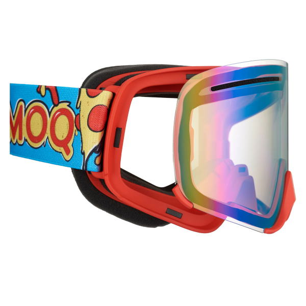 AMOQ Vision Vent+ mágneses síszemüveg, Pizza – piros tükrös, 3, nordicamoto.ro