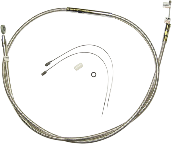 High-efficiency Polished Stainless Clutch Cable Silver, 1, nordicamoto.ro