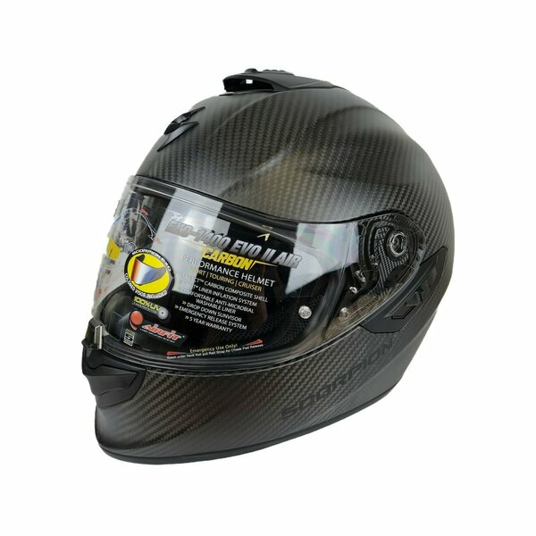 Casca integrala SCORPION EXO 1400 EVO II CARBON AIR SOLID Negru S, 8, nordicamoto.ro
