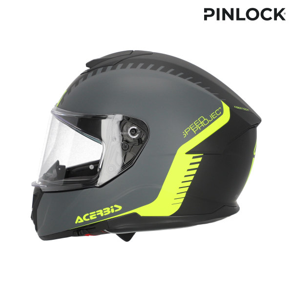 Acerbis Krapon 22-06 teljes arcú sisak, szürke/sárga, L méret, 3, nordicamoto.ro