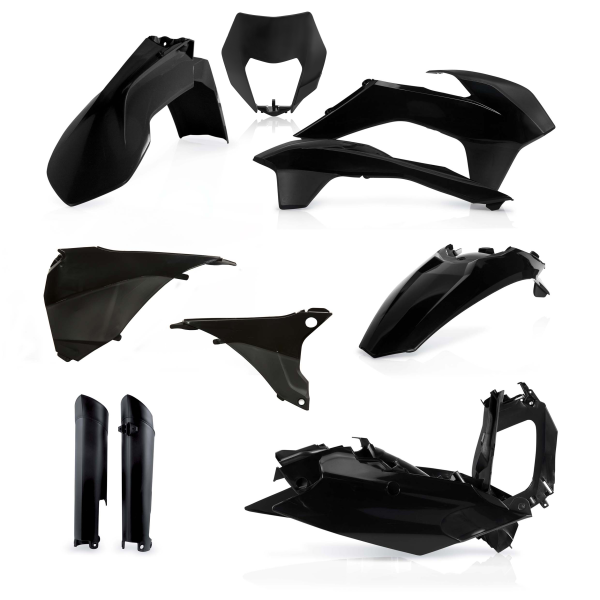Acerbis teljes műanyag készlet a KTM EXC/EXC-F 14'-15' modellekhez, fekete, 1, nordicamoto.ro