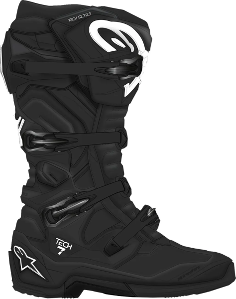 Alpinestars Tech 7 Black 51 csizma, 4, nordicamoto.ro