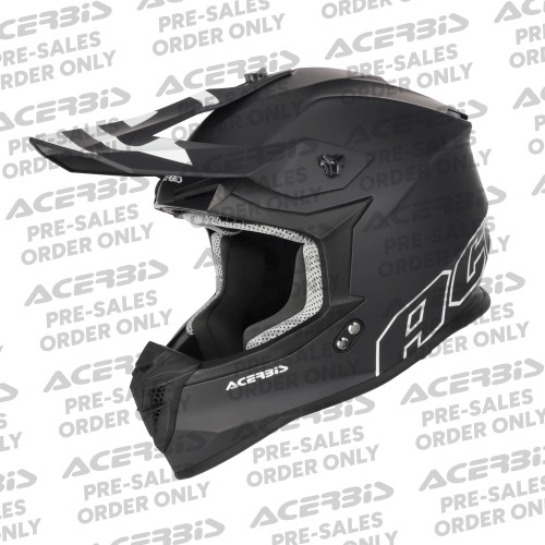 Acerbis Linear 22-06 egyszínű fekete/fehér sisak, S-es méret, 1, nordicamoto.ro
