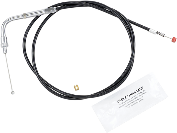 Black Vinyl Throttle/idle Cable Black +152 mm (6''), 1, nordicamoto.ro