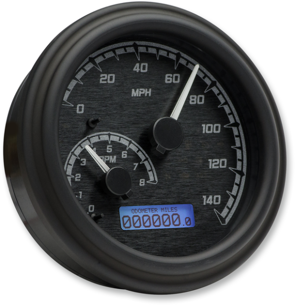 Mvx Series Fatbob Analog/digital Gauge System Gray, Black, 3, nordicamoto.ro