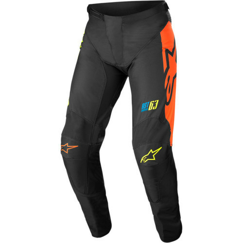Pantaloni Alpinestars Racer Tech Compass Black/Fluo Yellow/Coral 36, 1, nordicamoto.ro