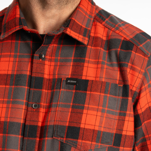 Cottonwood Midweight Flannel Shirt Monument - Black (Non-Current), 3, nordicamoto.ro