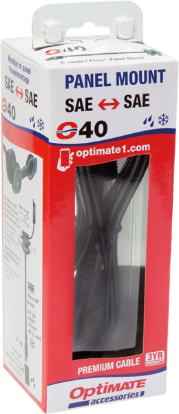 Weatherproof Sae Thin Panel Mount Socket O-40 Black, 2, nordicamoto.ro