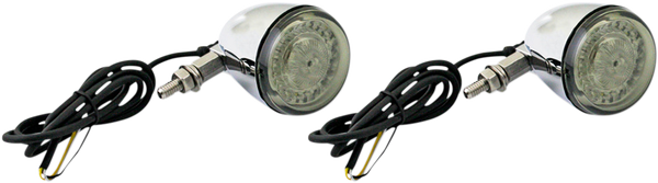 Probeam® Universal Led Bullet Bezel Turn Signals Chrome, 5, nordicamoto.ro